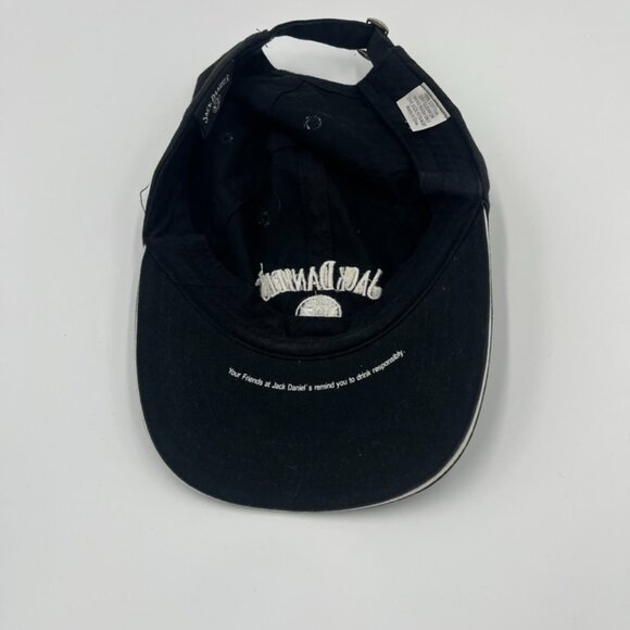 Jack Daniels Baseball Hat Cap Black Adjustable Strap Black White Party Summer - Picture 3 of 8